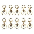 thumbnail image 1 of kurtrusly 10pcs/set Sturdy And Durable Keychains Lobster Clasps Swivel Hooks And Variety KC Gold 1Set, 1 of 6