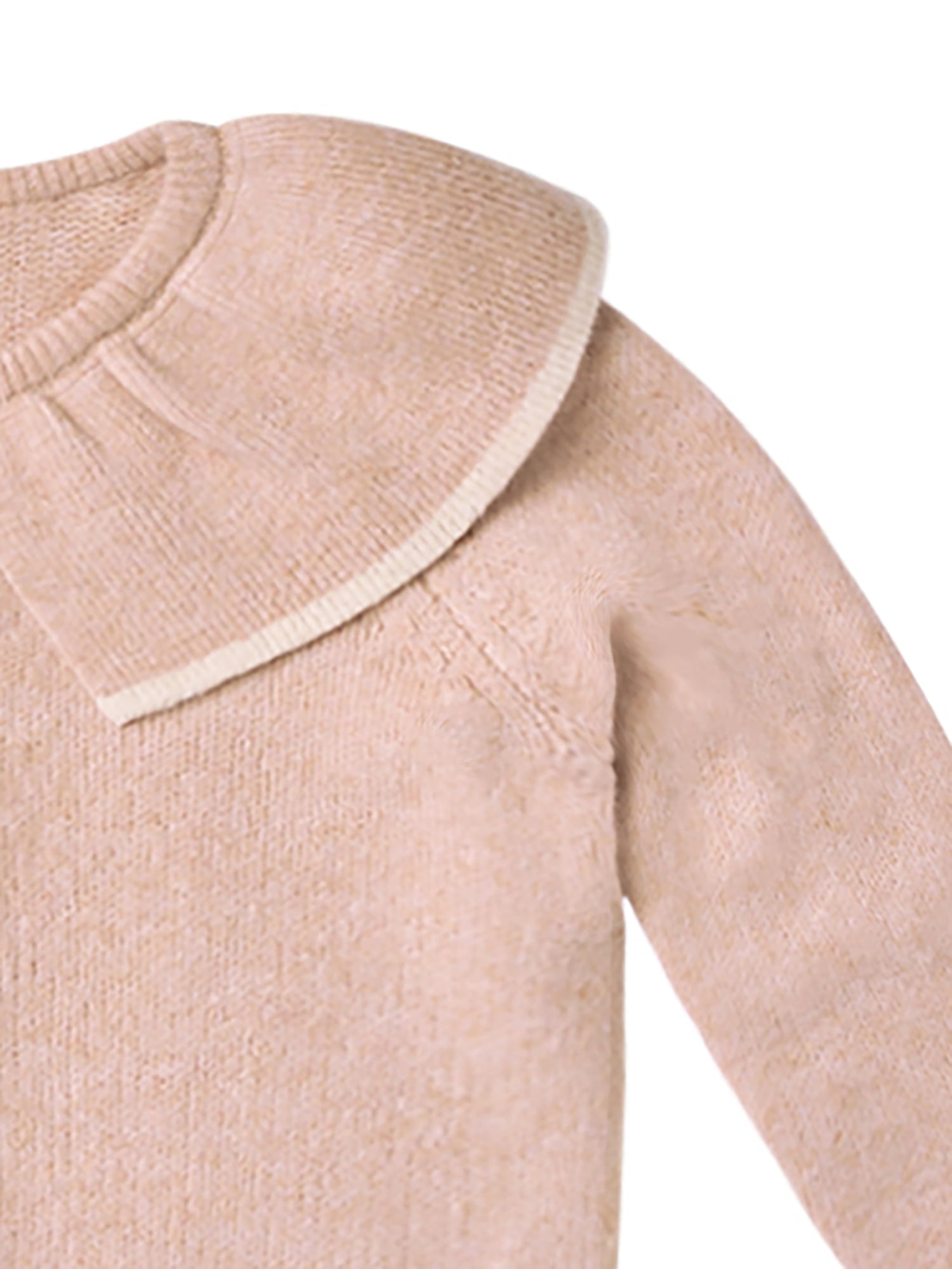 Modern Moments by Gerber Toddler Girl Cardigan with Tipped Rib Collar, Sizes 12 Months - 5T