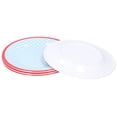 thumbnail image 5 of 4PCS 9in Salad Plate Fruit Plate Dessert Cake Dishes Pastry Tray Tableware DecorationLight Blue Grid, 5 of 8