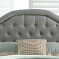 thumbnail image 2 of Noble House Keenan Light Gray Finish Contemporary Style Fabric Full/Queen Headboard, 2 of 5
