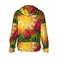 thumbnail image 3 of Kll Rose Psychedelic Print Men'S Women’s Upf 50+ Sun Protection Outdoor Hoodie Jacket Long Sleeve Fishing Hiking Performance Shirt- Xx-Large, 3 of 8