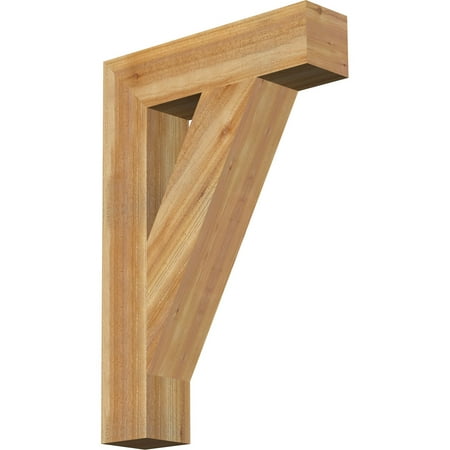 

6 W x 26 D x 38 H Traditional Block Rough Sawn Bracket Western Red Cedar