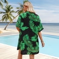 thumbnail image 3 of Hawaiian Shirts for Women, Women's Hawaiian Shirt and Shorts Button Down Short Sleeve Outfits Sunglasses Tropical Summer Beach Holiday Party Fancy Dress, 3 of 7