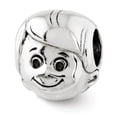 thumbnail image 1 of 925 Sterling Silver Charm For Bracelet Little Boyhead Bead, 1 of 7