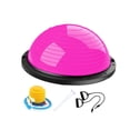 thumbnail image 4 of Pelota de equilibrio con bandas de resistencia y bomba. Pelota de entrenamiento de equilibrio hemisférica. Rosa roja, 4 of 8