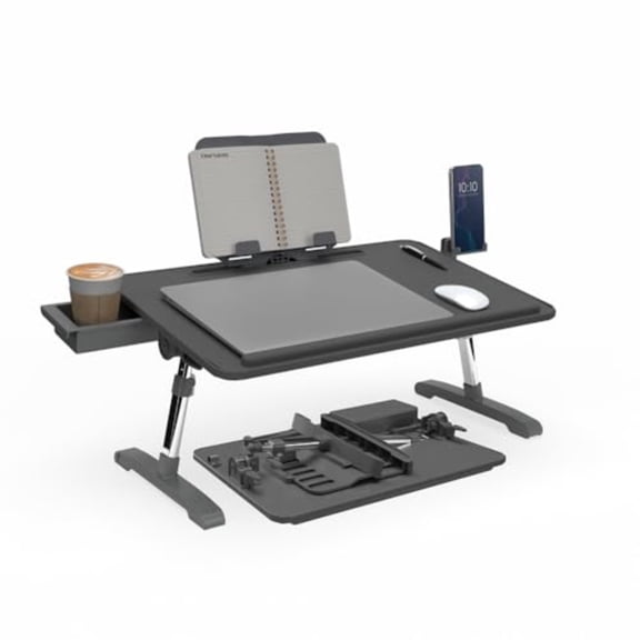Limitless TotalDesk Portable Modern Workstation and Lap Desk with Adjustable Height and Tilt