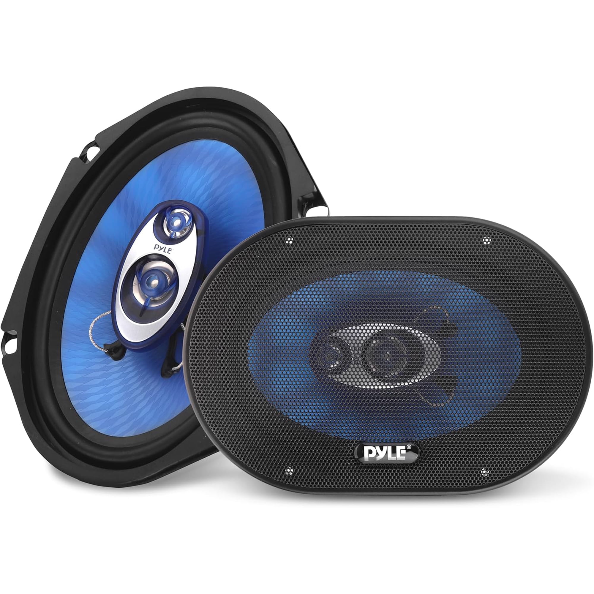 Pyle PL683BL 6x8" 360 Watt 3-Way Car Coaxial Audio Speakers Stereo (Pair)