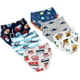 thumbnail image 3 of Boys Fire Truck Underwear Little Kids Bulldozer Briefs Childrens Cotton Breathable Shark Panties Toddler Comfort 6 Pack Underpants Size 3T, 3 of 6