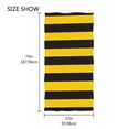 thumbnail image 4 of Ryvnso Yellow Stripes Line Pattern Oversized Beach Towel Microfiber Bath Blankets Swimming Fitness 37" x 74", 4 of 5
