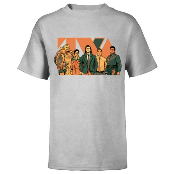 Marvel Studios Loki Season 2 Loki Crew TVA Logo Disney MCU - Short Sleeve T-Shirt for Kids - Customized-Athletic Heather