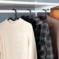 thumbnail image 3 of 10 Pack Plastic Clothes Hangers, Heavy-Duty Hanging Hooks for Closet, Multifunctional Drying and Display Hangers, Space-Saving Storage for Home & Dorm Use, 3 of 5