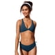 thumbnail image 3 of Top de Bikini CRZ YOGA con Frente Torcido y Tirantes Cruzados Azul XL, 3 of 5