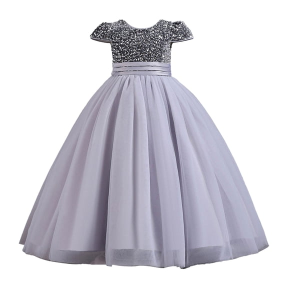 Ruyang Girls Sequin Dress Birthday Party Prom Dresses for Toddler Girls' Special Occasion Dress Dresses