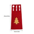 thumbnail image 4 of Yuarrent 4 unidades/juego de tenedor de árbol de Navidad, soporte para cuchara, vajilla, bolsa de almacenamiento, palillos para fiesta de Año Nuevo Kits de decoración para fiestas Yuarrent HA068876-00B, 4 of 6