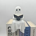 thumbnail image 4 of HomeDM Halloween Ghost Figurine Resin Ghost Statue Cute Ghost Ornaments Indoor Porch Halloween Decor, Tiered Tray Decor for Indoor Home Table Centerpieces Party Kitchen, 4 of 9