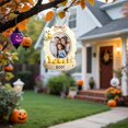 thumbnail image 5 of Cute Hanging Photo Frame Ornaments, Ghost Pumpkin Bow Decor Wooden Picture Keepsake, Personalized Photo Holder, Holiday Hanging Decor for Front Door, Home Wall & Party Memory Display 1Pcs, 5 of 6