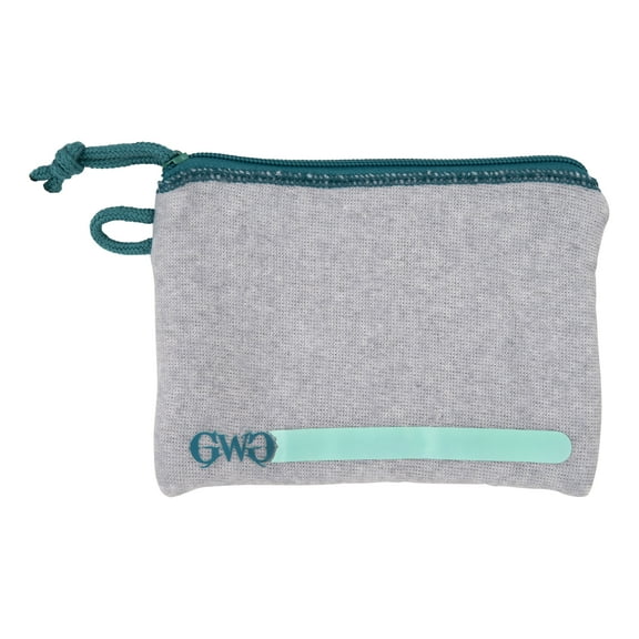 Girls With Guns Lockable Handgun Storage Pouch with Writable ID Label, Compact 5" to 7" Pistols, Gray