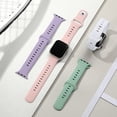 thumbnail image 6 of 4 Pack Bands Compatible with Apple Watch Band 38mm 40mm 41mm 42mm 44mm 45mm 49mm Women Men, Soft Silicone Replacement Strap for Apple Watch Sport Band iWatch Ultra SE Series 8 7 6 5 4 3 2 1, 6 of 18