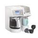 thumbnail image 1 of Hamilton Beach FlexBrew Trio Cafetera de 2 vías, compatible con cápsulas o molidos K-Cup, porción individual y olla completa de 12 c, blanca con detalles de acero inoxidable, preparación rápida, 1 of 5