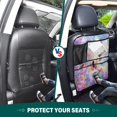 thumbnail image 5 of Car Seat Back Protector,Waterproof & Stain Resistant Kick Mats with Tablet Holder & Organizer Pockets,Easy-Clean Nylon Back Seat Protector The Five Colourful Butterflies, 5 of 7
