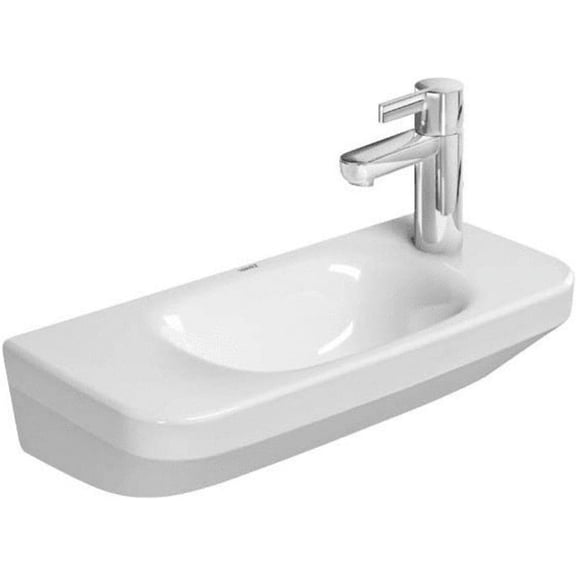 Duravit 0713500008 Durastyle 19-5/8" Specialty Ceramic Wall Mounted Bathroom Sink And 1