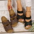 thumbnail image 5 of Women Woven Cross Thick Bottom Sandals Casual Beach Slippers 2026, 5 of 10