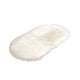thumbnail image 1 of Yuarrent Alfombra gruesa y cómoda para interior, ovalada, ligera, para cabecera, para sala de estar, dormitorio, para el hogar, decoración de Decoración del hogar Blanco 60*120cm, 1 of 6