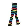 thumbnail image 5 of IWRICH Women's Striped Knee High Socks Funny Novelty Athletic Colorful Stripe Cute Stockings Tube Socks Yellow, 5 of 5