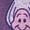 HEATHER PURPLE, variant on Alice in Wonderland - Character Face Grid - Youth Girls Fitted Short Sleeve T-Shirt