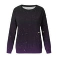 thumbnail image 4 of Dyegold Sweatshirts for Teen Girls Womens Long Sleeve Crew Neck Ombre Pullover Tops Hoodies Casual Loose Gradient Sweaters T Shirts, 4 of 4