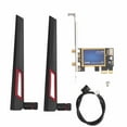 thumbnail image 2 of PC   Adapter Card, High Speed Stable  4.0 PCI Express X1 WiFi Card 2.4GHz 5GHz Wide Range  for Computer, 2 of 8
