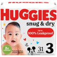 thumbnail image 1 of Pañales para Bebé HUGGIES Snug & Dry Talla 3 Paquete de 31, 1 of 9