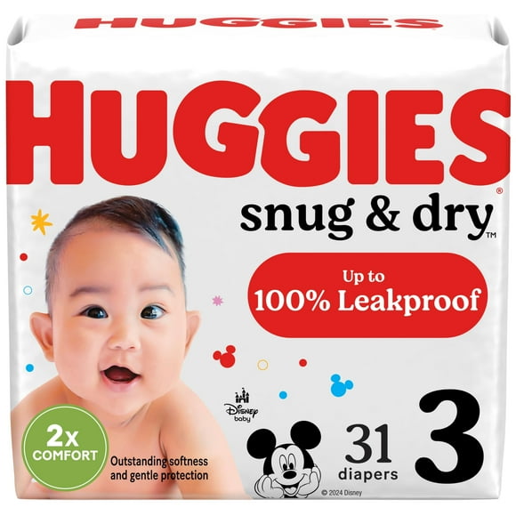 Pañales para Bebé HUGGIES Snug & Dry Talla 3 Paquete de 31