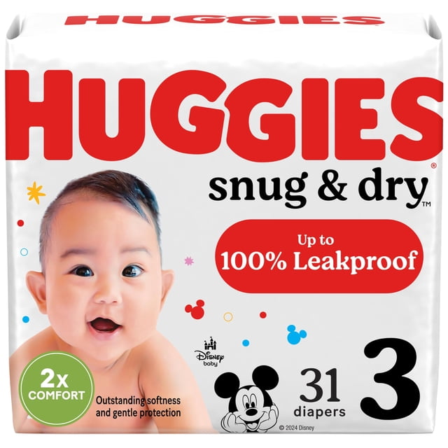 Pañales para Bebé HUGGIES Snug & Dry Talla 3 Paquete de 31