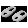 thumbnail image 1 of 2 separadores de dedos superpuestos de silicona y gel con 2 orificios para el cuidado de los pies., 1 of 10