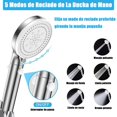 thumbnail image 3 of Juego de Ducha de Baño Con Filtro, 5 Niveles de Presión de Agua Ajustable, Dos Modos de Ducha: Cabezal de Ducha Fijo y Cabezal de Ducha de Mano, Cabezal de Ducha de Alta Presión, 3 of 7