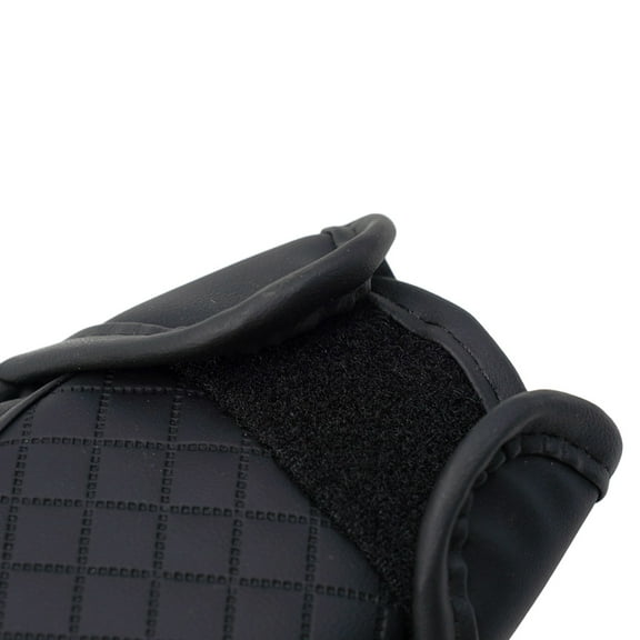 Car Gear Shift Cover Pu Leather Shift Lever Cover Gearbox Shifter Knob Protector Black