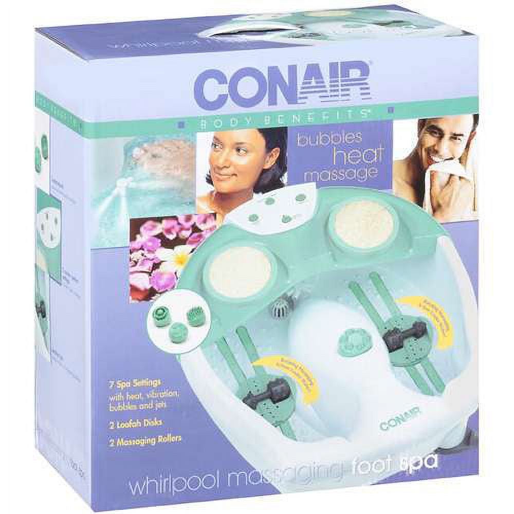 Conair Body Benefits Whirlpool Massager Foot Bath Spa Tub with Bubbles & Heat