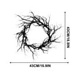 thumbnail image 3 of sruoe Halloween Decor, Halloween Decoration Indoor, Artificial Wreaths, Halloween Decoration Outdoor, Halloween Decoration, Front Door Wreaths, Halloween Horror Night withered Branch Wreath, 3 of 6