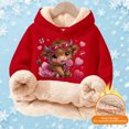 thumbnail image 2 of Kids Highland Cow Sweatshirt- Soft Lined Christmas Sweatshirts with Highland Cow Print, Cozy Warm Kids Jacket Top for Winter Outdoor Play and Holiday Activities, 2 of 5