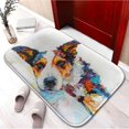 thumbnail image 2 of Oil painting dog 629 Non-Slip Memory Foam Bath Rug: Absorbent, Quick-Dry, Machine Washable, Soft & Comfortable - M, 2 of 7