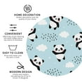 thumbnail image 4 of Balery 6 Pcs Cute Panda Bearleather Coasters Set, Drink Table Cup Coasters For Living Room Kitchen Coffee Decor, 4 of 9
