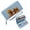 Blue, variant on GEEAD Wallet with Zipper Pockets for Women Lightweight Women's Clutch Wallet Autumn Leaves Sunflowers Pumpkins Travel Accessory Card Holder Snap Button Wallet