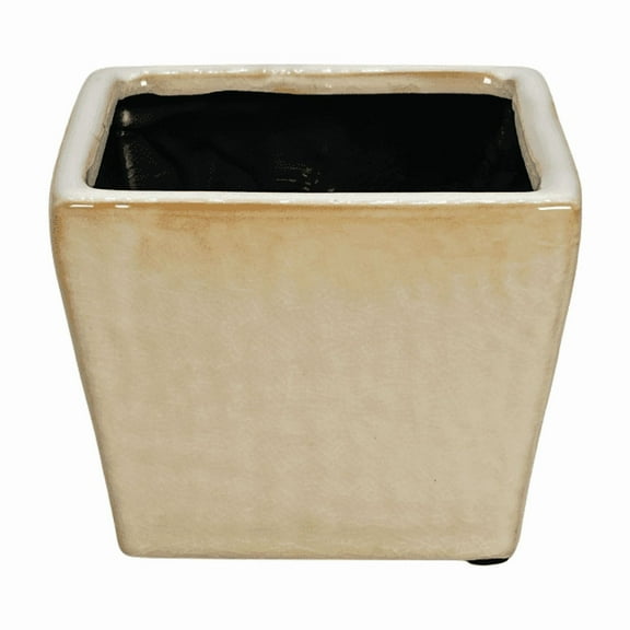 Admired by Nature ABN5E200-WHT 5' Ceramic Flower Planter, Ceramic Pot Planter, Plant Home Dcor, White