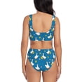 thumbnail image 3 of Daiia Cartoon Goose Women's Bikini Set Two Piece Swimsuit High Waisted Bikini Adjustable Straps Bikini Perfect for Beach, Pool, and Summer Vacation-X-Large, 3 of 9