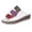 White, variant on VerPetridure Womens Sandals Casual Summer Women's Ladies Fashion Mixed Color Slip On Wedges Sandals Casual Slipper Shoes