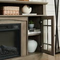 thumbnail image 4 of UHOMEPRO Classic TV Stand with 23" Fireplace Insert and Remote, Entertainment Center with Open and Closed Storage Space, Classic TV Cabinet for TVs Up to 65", Gray Wash, 4 of 9