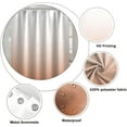 thumbnail image 5 of Chocolate Color Ombre Shower Curtains Modern Art Minimalism Polyester Fabric Waterproof Bath Curtain Modern Hotel Spa Bathroom Decor Accessories Set with Hooks, 72W x 72H Inch, 5 of 6