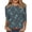 Gray #140, variant on Halloween Shirts for Women Plus Size Funny 3/4 Sleeve Pullover Horror Pumpkin Printed Tops Spooky Round Neck T Shirts Holiday Three Quarter Length Blouses, XL