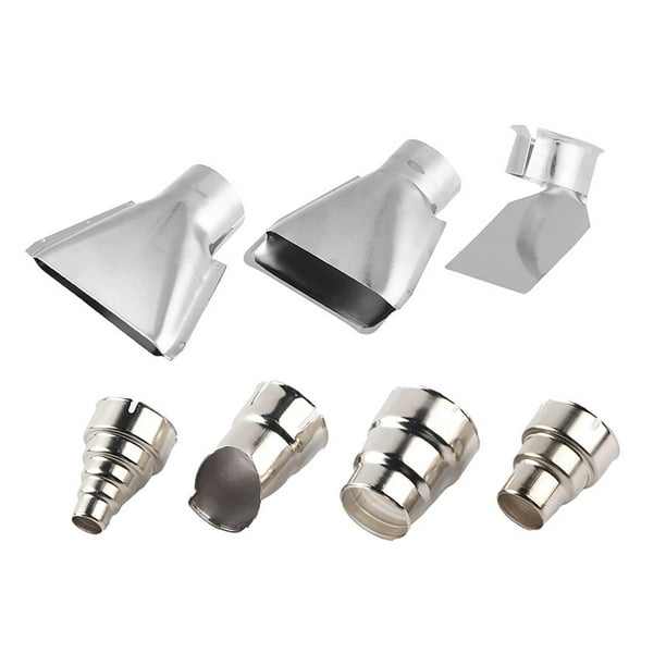 Kit de Boquillas para estació de aire caliente de 7 piezas, boquillas de pistola de 35-40 mm para accesorios de Herramientas de reparación de soldado, acero inoxidable,